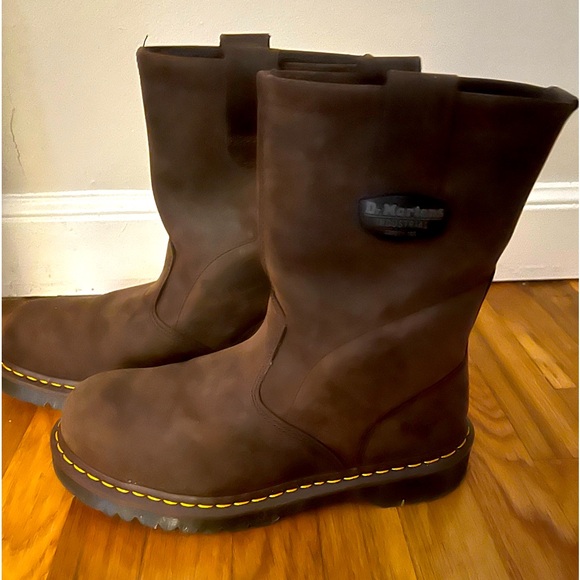 Dr Martens-Brown Suede pull on boots-mens size 10 - Picture 1 of 6